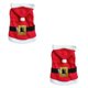 thumbnail image 3 of Methold Disfraz de Papá Noel para perros, ropa navideña para mascotas, abrigo con capucha de invierno, ropa para perros pequeños, ropa para mascotas, rojo XS 2piezas Methold CBP104401, 3 of 5
