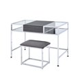 thumbnail image 1 of Ensemble coiffeuse Carenze ACME fini chêne gris et chrome, 1 of 3