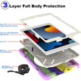 thumbnail image 3 of Funda Andnary para iPad de 9ª, 8ª y 7ª generación de 10,2 pulgadas con accesorios, 3 of 7