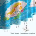 thumbnail image 6 of Mermaid Princess Sea Pattern Shower Curtain 36"x72" ,Bathroom Decorative Shower Curtains Set with 12 Hooks,Modern Waterproof Washable Shower Curtain, 6 of 6