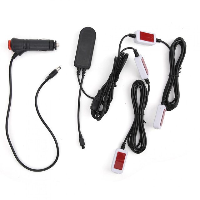 Fugacal Car Interior Ambient Light 12V,4‑In‑1 5V/12V Car Interior Ambient Light 7 Colors Adjustable Voice Control Flashing Lamp