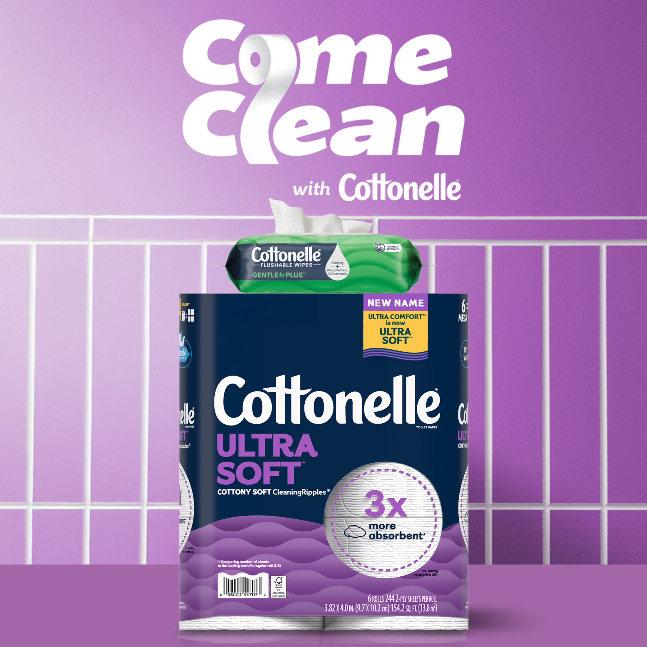 Cottonelle Ultra Soft Toilet Paper Mega XL, 12 Rolls photo 5