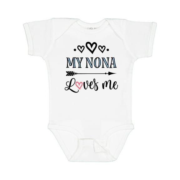 Inktastic My Nona Grandma Loves Me Girls Girls Baby Bodysuit
