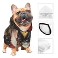 thumbnail image 3 of Fotbe Bald Eagle Soldier Sudadera con Estampado para Perros Pequeños – Suéter con Capucha para Mascotas, Tela Suave de Forro Polar con Bolsillo-XX-Large, 3 of 7
