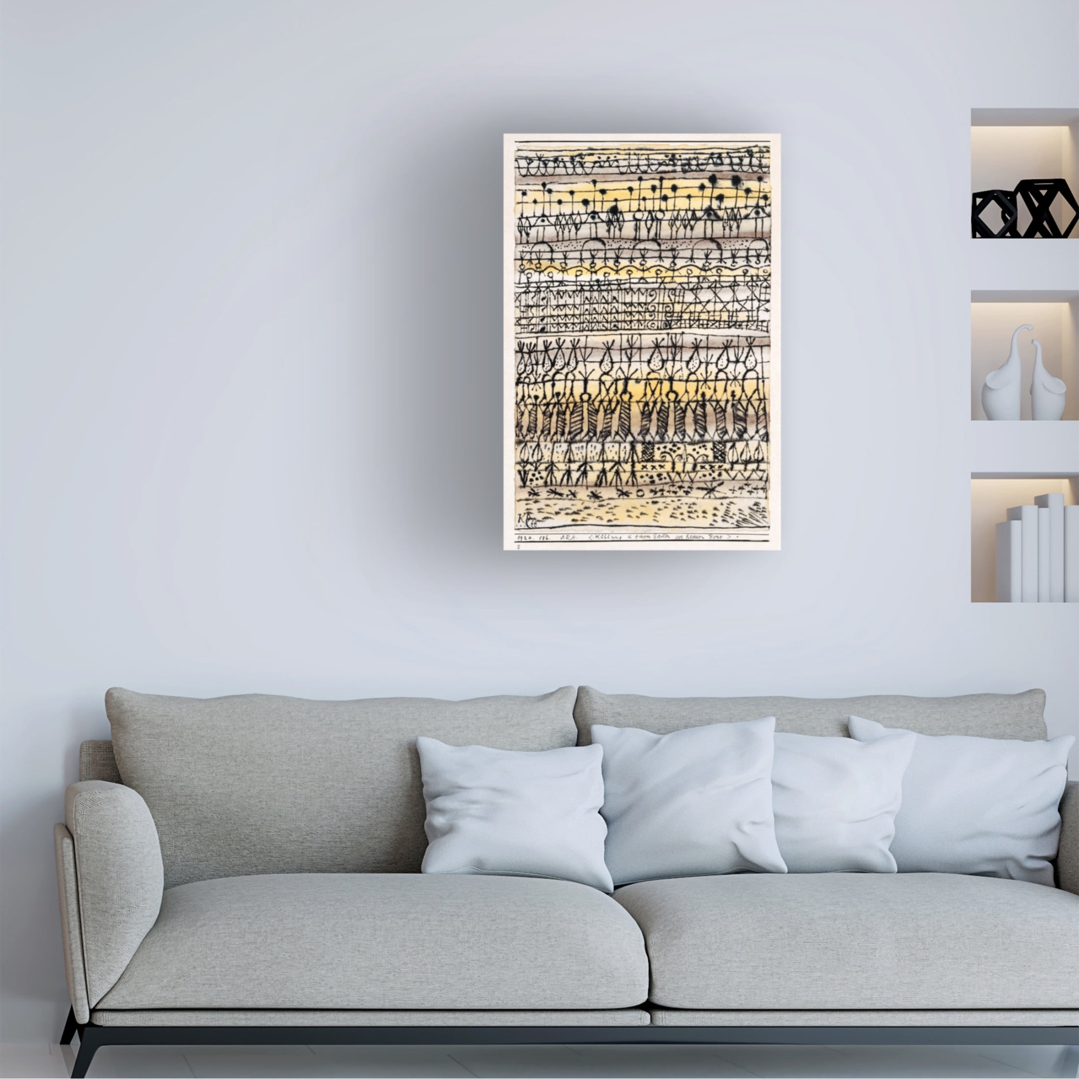 Trademark Fine Art Pictufy  Cooling in a hot zone garden 1924 Canvas Wall Art