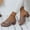 Coffee, variant on Aloohaidyvio High Chunky Platform Heels for Women Fashion Comfort Slip on Square Open Toe Block Heel Sandals