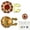 Red, variant on Button Cover Cufflinks for Women, 1.2'' Rhinestone Flower Button Cuff Links for Shirt Sleeve Suit Tuxedo Men Business Weddings Gift Craft Business Birthday, Gold Tone (1Pc, Green)