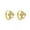 Gold, variant on 925 Sterling Silver Dog Paw CZ Huggie Hoop Sleeper Earrings A4019-Silver