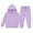 Purple, variant on WOYY Toddler Girls Bow Hoodie Jogger Pants Outfits Casual Comfy Sweat Suit, Sizes 2-3T