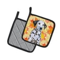 thumbnail image 2 of Caroline's Treasures Dalmatian Puppy Fall Pair of Pot Holders, 2 of 2