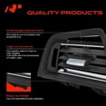 thumbnail image 3 of A-Premium Conditioner Air Vent Grill Compatible with BMW 520i 2014-2016, 528i xDrive 2010, 530i 2010 2012-2013, 535d 2014-2016, 535i 2010-2016, 550i 2010-2015, Left Console, Black and Chrome, 3 of 5