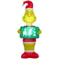 thumbnail image 1 of Christmas Airblown Holiday Light Grinch w/Tree Sign Dr Seuss 26.3779 in x 22.441 in x 66.1417 in x 2.8886 lb, 1 of 6