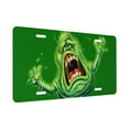 thumbnail image 2 of Ghostbusters Slimer License Plate Cover Aluminum Novelty Vanity Tag Protection License Plate Tag Sign Decorative For Various Car Truck Models, 2 of 8