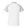 thumbnail image 5 of Team 365 TT21CW Women's Command Snag-Protection Colorblock Polo-White/ Sport Silver-2XL, 5 of 6
