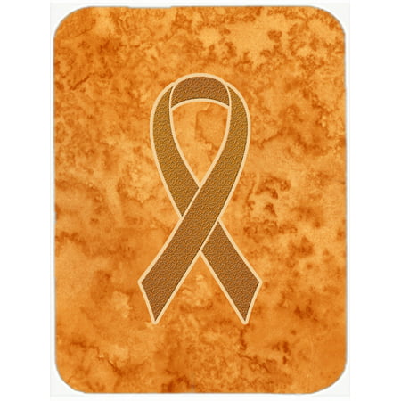 Orange Ribbon for Leukemia Awareness Mouse Pad, Hot Pad or Trivet AN1204MP