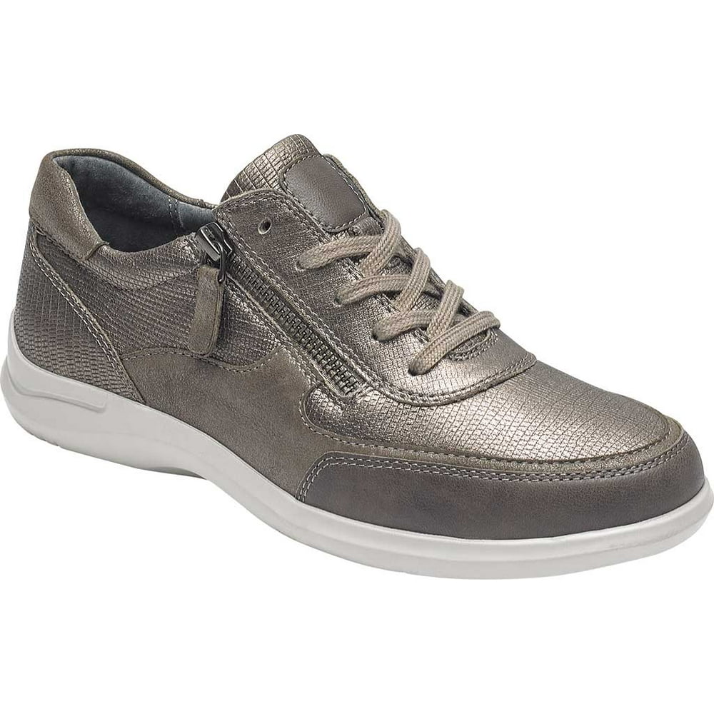 Aravon Women's Aravon Power Comfort Tie Sneaker Metallic Leather 8.5