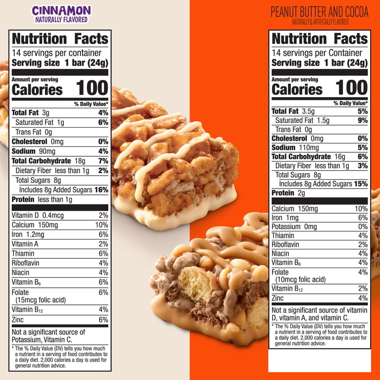 General Mills Cereal Treat Bars Variety Pack 28 Ct with Cinnamon