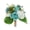 Blue White, variant on yatuiex Faux Silk Hydrangea Bouquet, No Maintenance Artificial Mixed Flower Arrangement, Realistic Rose Greenery for Home Tabletop Wedding Party Decor Dark Orange