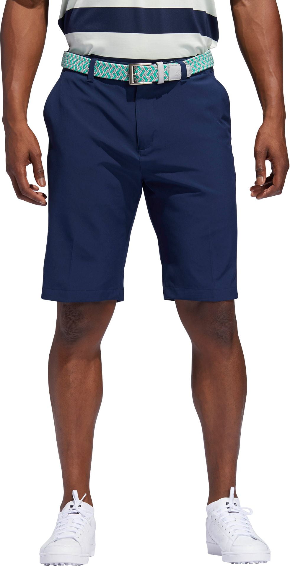 adidas mens tech flat front shorts