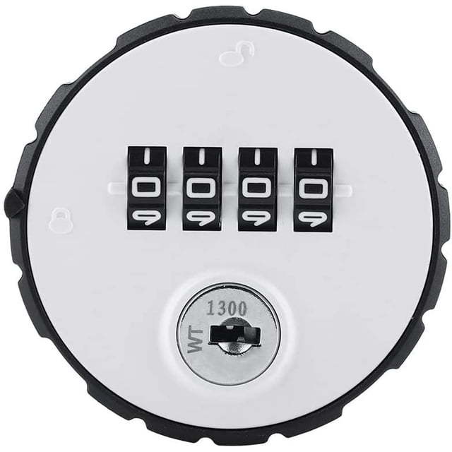 Bloqueo de código Bloqueo de código digital Combinación de código digital Caja de aleación de zinc Bloqueo conveniente Bloqueo seguro de contraseña de 4 dígitos con llaves (20 mm) TUNC Sencillez