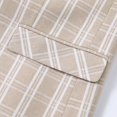 thumbnail image 3 of Cloudstyle Men's Lightweight Checkered Blazer - Notch Lapel Single Button Slim Fit Suit Jacket, Center Vent for Spring/Summer/Fall, 3 of 11