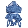 thumbnail image 2 of Traje de baño con estampado de cuadros, traje de baño de verano para mujer, traje de baño delgado de dos piezas, traje de baño de dos piezas con estampado de cuadros, diseño de precisión, 2 of 8