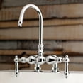thumbnail image 2 of Kingston Brass AE92T1 Auqa Vintage 3-3/8-Inch Deck Mount Tub Faucet, Polished Chrome, 2 of 4