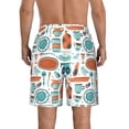 thumbnail image 3 of Naloa Cute Tableware Men's Beach Shorts, Surfing shorts, Swim trunks, Quick Dry Swim Trunks for Surfing Beach Fun - Small, 3 of 9