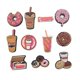 thumbnail image 1 of 11 Pices Accessoires De Chaussures , Boucles De Chaussures En Caoutchouc, Fleurs De Chaussures Imprimes En Pvc, Accessoires De Bricolage Pour Chau, 1 of 5
