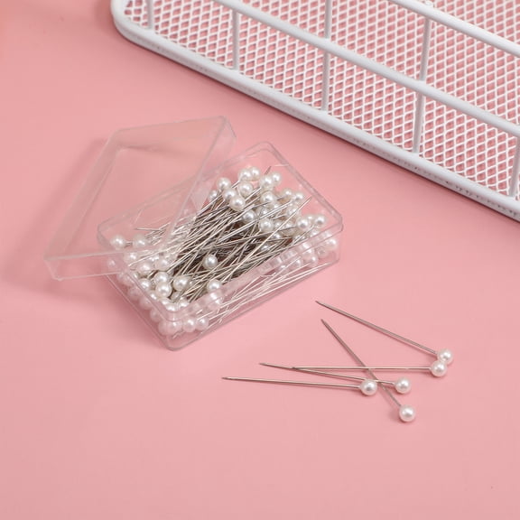 SEWOART 100Pcs Jumbo White Sewing Pins for Sewing Projects Artisans and Crafters
