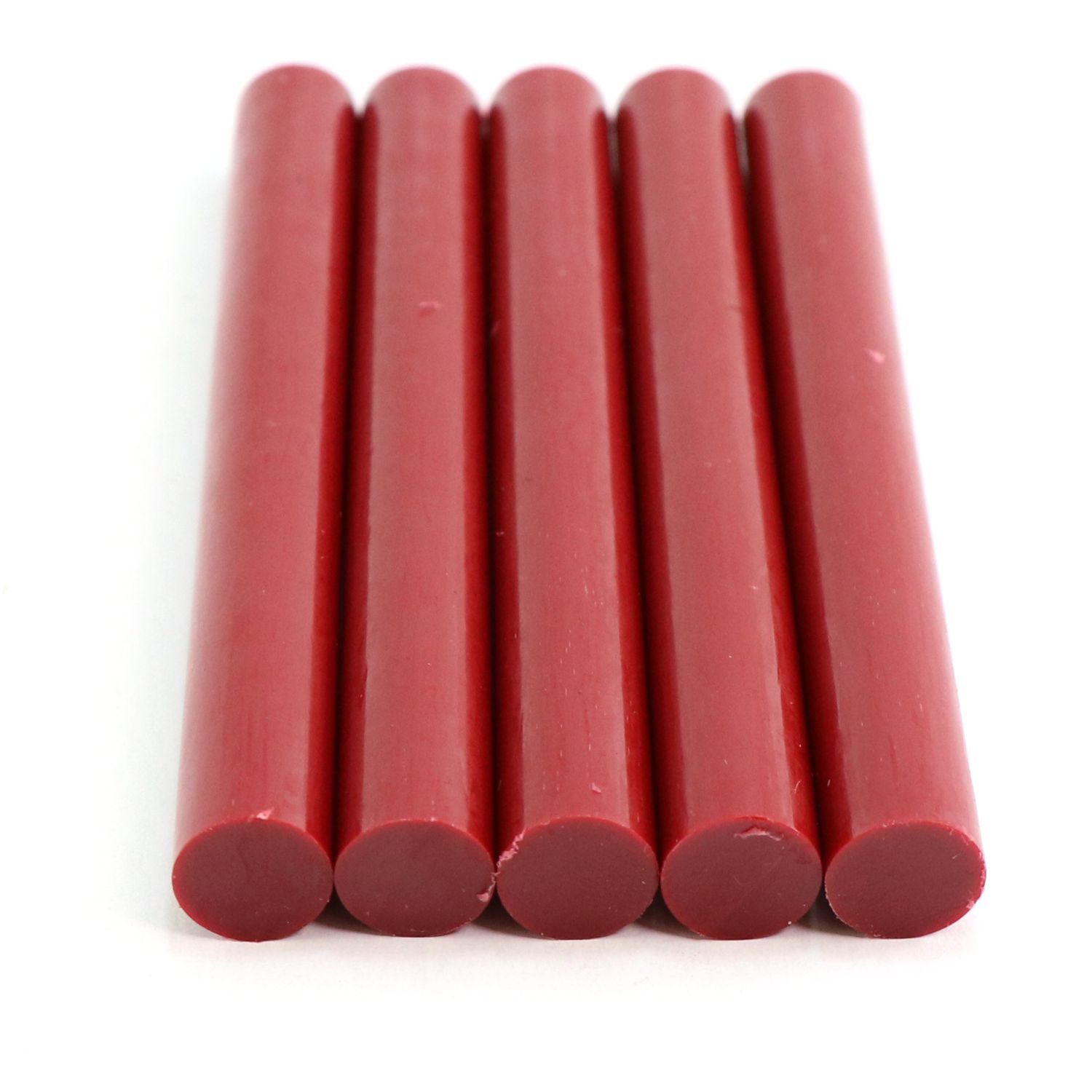 725R54CRIMSON Full Size 4" Crimson Color Hot Glue Stick - 5 lb Box