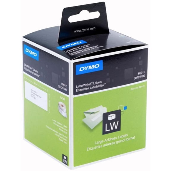 DYMO - Large Address Labels 36 x 89mm 2x 260 Pack