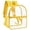Yellow, variant on Clear Stadium Approved Backpack 12x12x6 Inches, PVC Transparent Bookbag With Reinforced Wide Padded Shoulder Straps, Lightweight See Through Daypack For Concerts Festivals And Work, Green (Green)