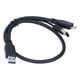 thumbnail image 5 of 2.0 Cable de Datos de Potencia USB-A A USB 2.0 Micro B Y Tipo de Hombre A Hombre Para Disco Duro Móvil Negro, 5 of 7
