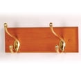thumbnail image 4 of Wooden Mallet HCR-2BBK 2 Hook Coat Rack, Brass Hooks - Black, 4 of 7