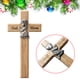 thumbnail image 2 of Cruz de madera para niño pequeño orando, cruz de bendición de madera, decoración navideña, manualidades, regalos para recién nacidos o niños, 2 of 5