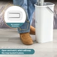 thumbnail image 4 of Mop and Bucket Set, 360° Squeeze Microfiber Mops for Floor Cleaning, Two-Chamber Cleaning Bucket&nbsp;for Wet and Dry Use, Home Floor Cleaning System Mop for Wood, Laminate, Tiles, Vinyl, 4 of 7