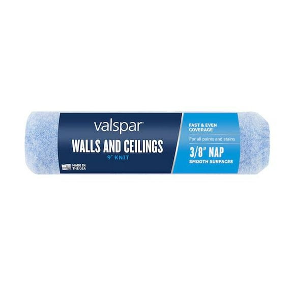 Valspar 9.0-in x 3/8-in Nap Walls and Ceilings Standard Knit Polyester Paint Roller Cover