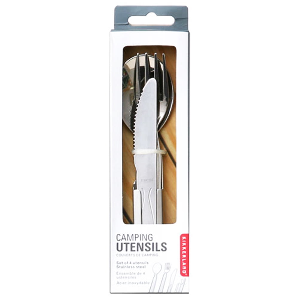 Kikkerland Camping Utensils, Set Of 4