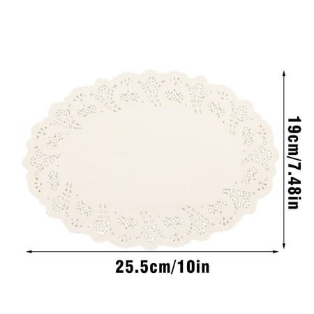 

Christmas Home 100PCS Air Fryer Special Paper Lace Paper Oval Baking Tray Paper Dinner Tray Paper