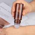 thumbnail image 6 of Empty 2 Pcs Brown 50ml Glass Roller Bottles Large Refillable Deodorant Bottle Containers Rollerball For Fragrance, 6 of 8