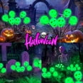 thumbnail image 3 of Wadada Halloween Decorations Outdoor, 6 LED Scary Halloween Decorations, Skull Solar Halloween Lights Outdoor Waterproof, Solar Firefly Halloween Lights for Outside Yard Patio Walkway Garden Decor, 3 of 6