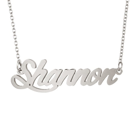 Shannon Name Necklace Nameplate Dainty Stainless Steel Jewelry for Women
