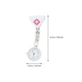 thumbnail image 4 of 1 Pce Infirmière Supe Montre Médicale Triangle à la Mode Montre Médicale Infirmière Montre Suspendue Rétro Montre de Poche Montre Cadeau (Blanc), 4 of 7