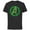 Black, variant on Marvel Avengers A Logo Lucky Shamrocks St. Patrick’s Day - Short Sleeve Cotton T-Shirt for Adults - Customized-Black