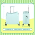 thumbnail image 6 of Advwin 20" Ride On Hardshell Suitcase with Spinner Wheels for Kids, Lightweight Carry On Hardside Travel Trolley Luggage with Lock, Mint Green, 6 of 9