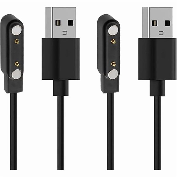 xixishop Compatible for Jacoosa TG38, QONBINK TG38, GanopterygonTG38 Smart Watch Charger 2-Pack Magnetic Charging Cable USB Charging Cord