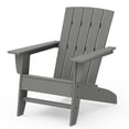 thumbnail image 3 of Better Homes & Gardens by POLYWOOD Southlake Outdoor Modern Adirondack Chair, All-Weather HDPE, Patio Seat, Slate Grey, 3 of 12
