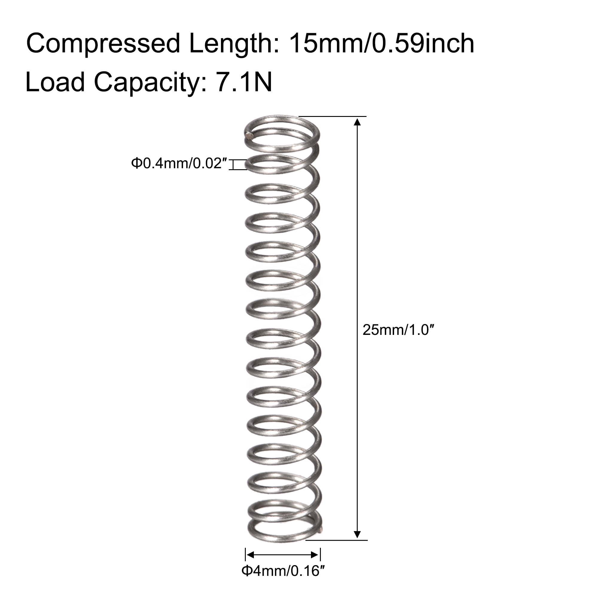 SR C-740 Ressort de compression 5/8" Diamètre extérieur X 2-1/2" Long x .080 "fil d 