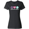 thumbnail image 3 of Inktastic Rescue Dogs Peace Love Rescue Pet Gift Women's T-Shirt, 3 of 5